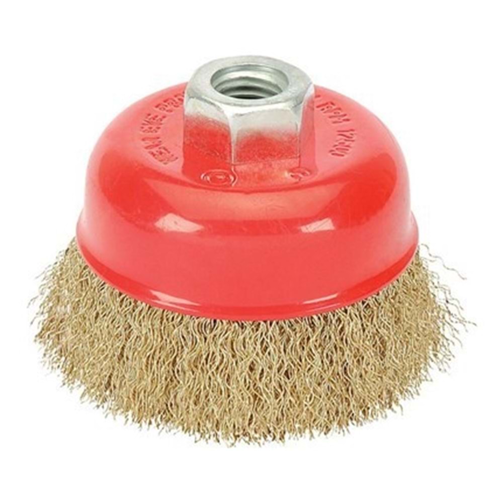 Çanak Tel Fırça Saçaklı 75mm