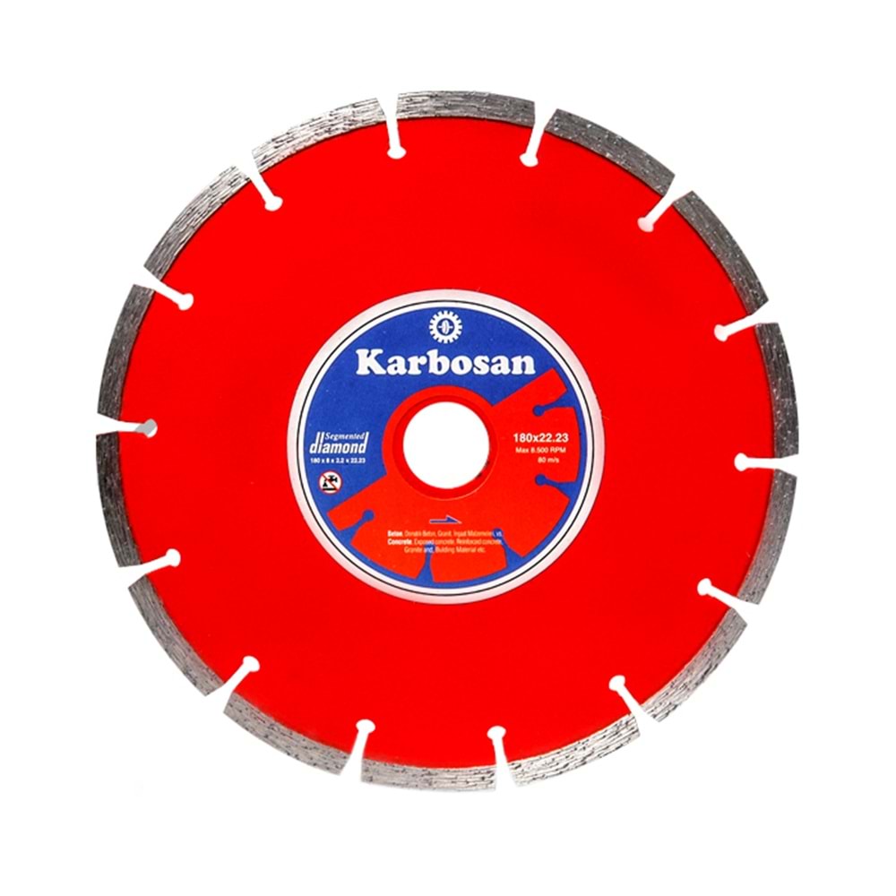 Karbosan Segmentli Elmas Kesici Disk 115x2.0x22.23