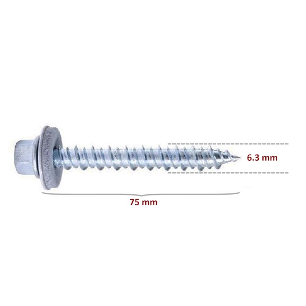 Ahşap Çatı Vidası 6,3x75mm Betofast