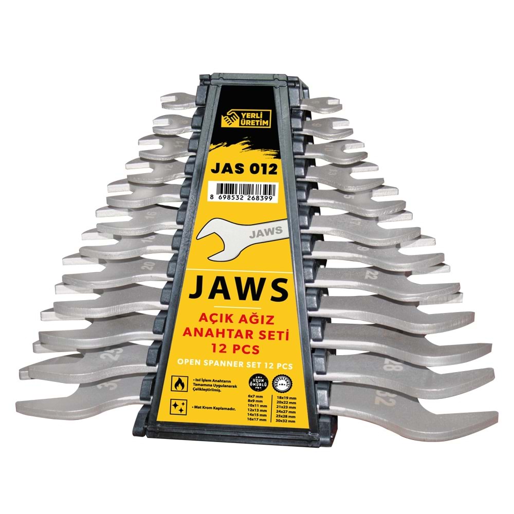 Eltos Jaws Açık İki Ağız Anahtar Seti 12 Parça