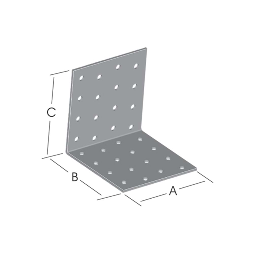 Masa Gönye Sac Köşebent 80x120x120 mm
