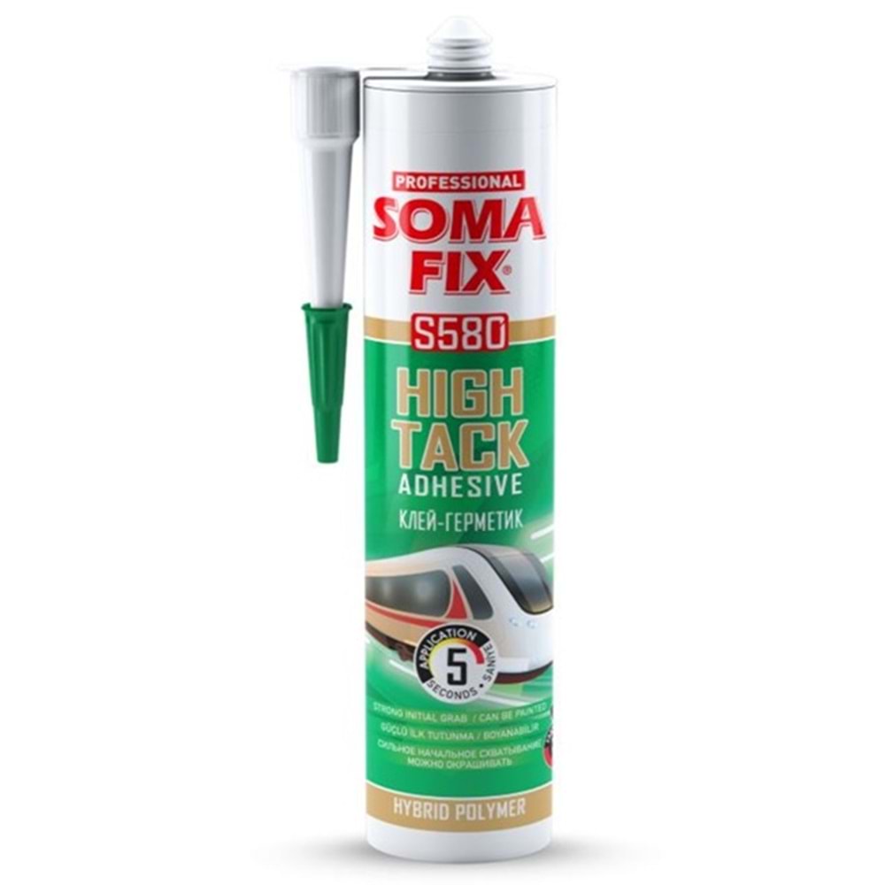 Somafix High Tack Hibrit Çok Amaçlı Korniş/Kornej Yapıştırıcı Beyaz 290 ml