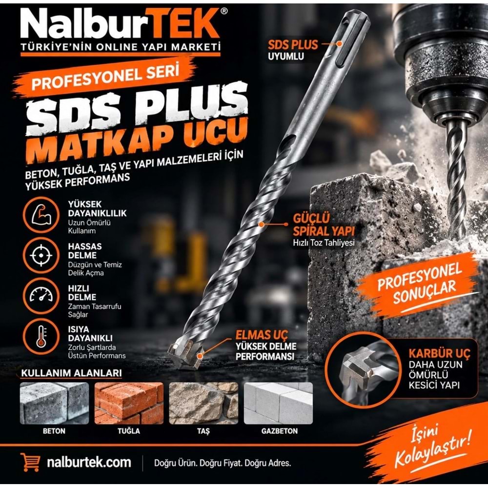 SDS Plus Matkap Ucu 11x210mm