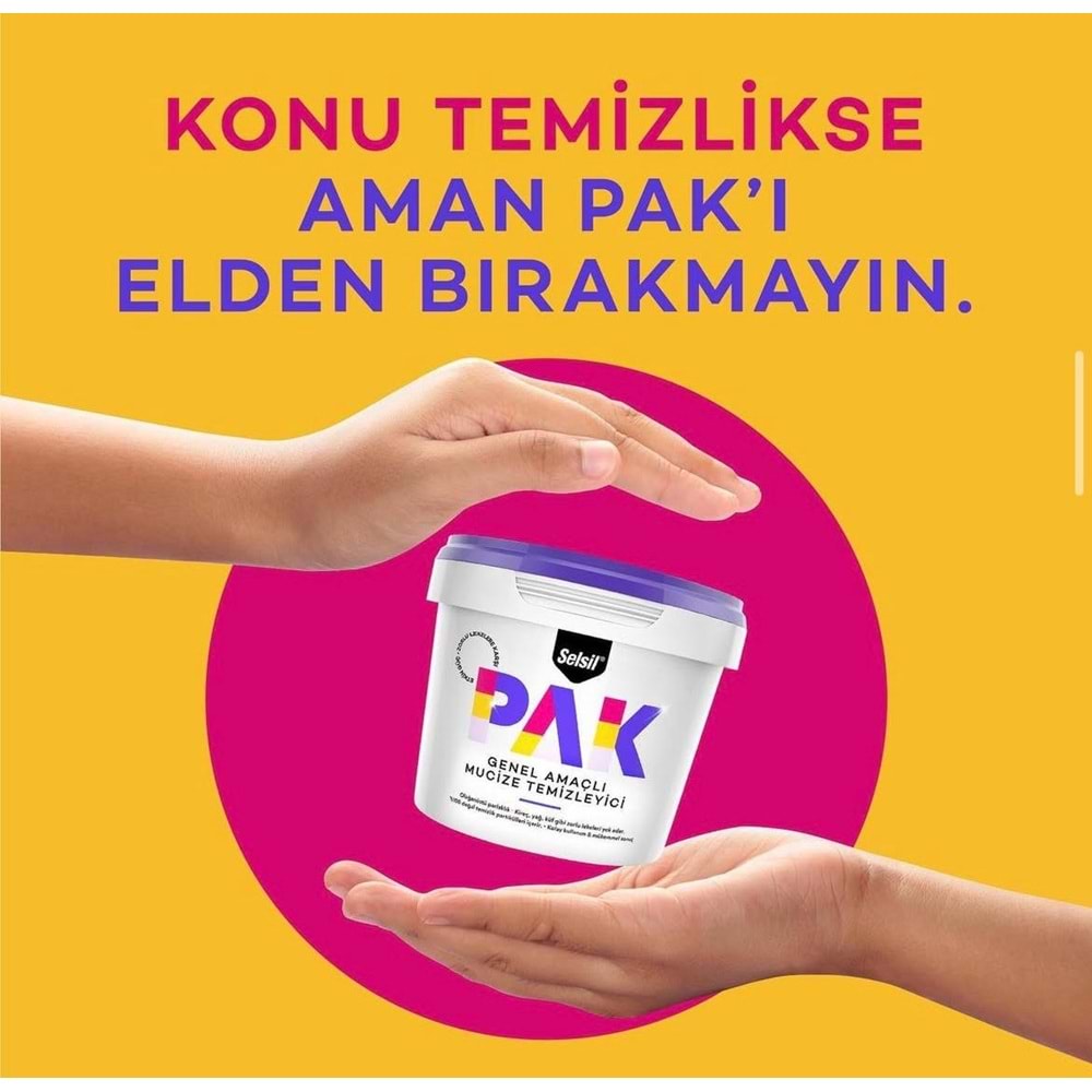 Selsil PAK Krem Genel Amaçlı Mucize Temizleyici 500gr