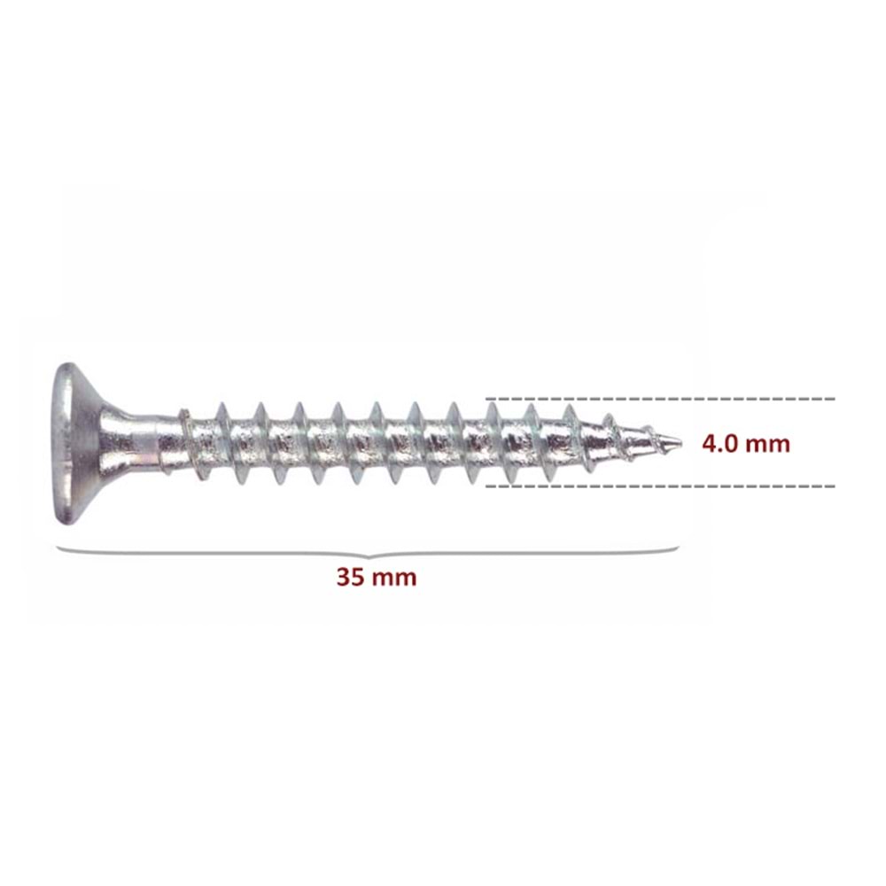 Sunta Vidası 4x35 (500 Adet)