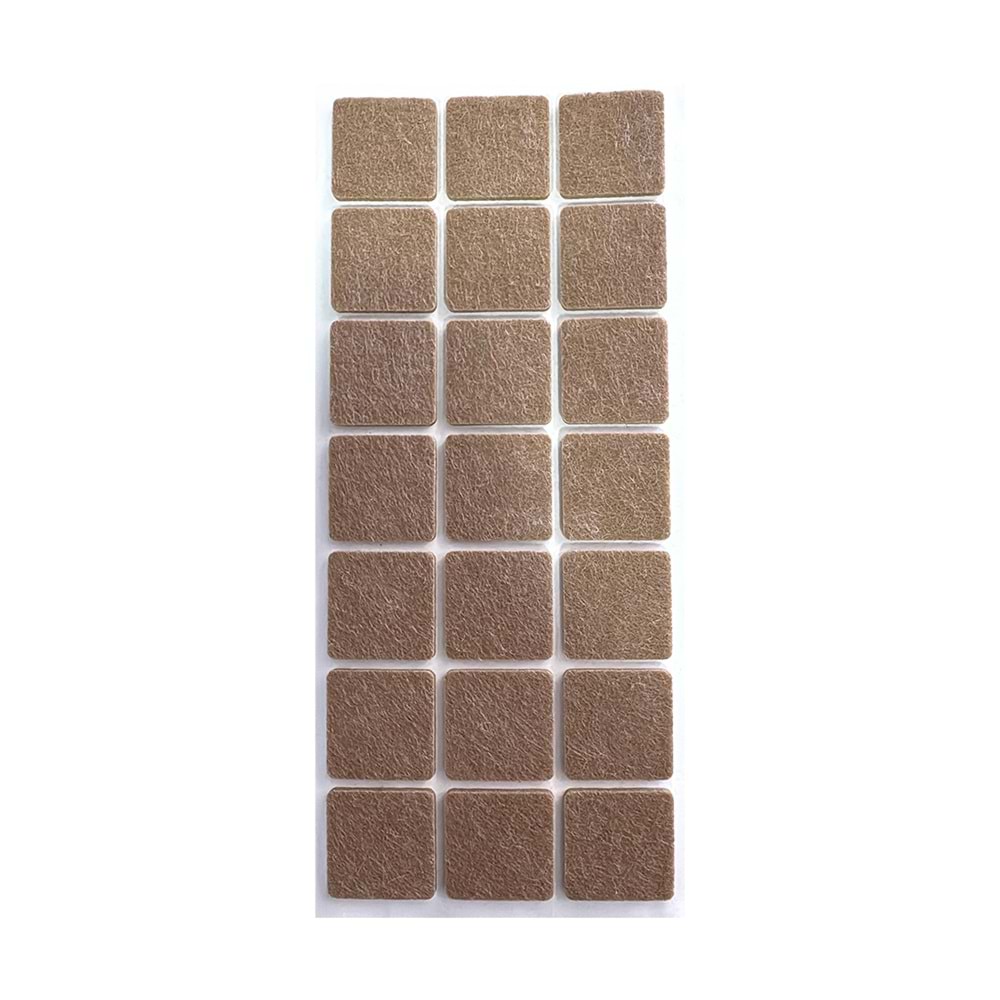Zemin Koruyucu Yapışkanlı Keçe 30x30mm Kare