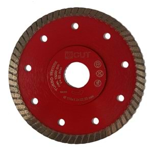 Kristal TX-Cut Turbo Elmas Hassas İnce Seramik Fayans Kesici Disk 115mm