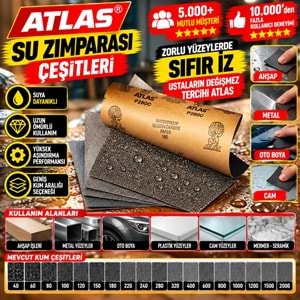 Atlas Su Zımparası 188 Kalite - 60 Kum
