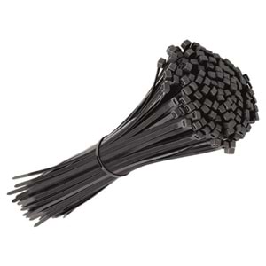 Cırt Kelepçe Kablo Bağı Siyah 3,6x370mm 100 Ad
