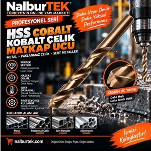 Hss Cobalt Kobalt Çelik Matkap Ucu 2,5mm