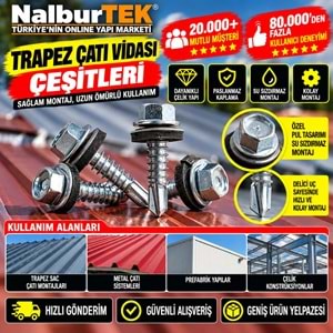 Trapez Çatı Vidası 4,8x25