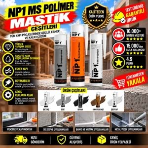 NP1 Ms Polimer Mastik 290ml Alüminyum Gri