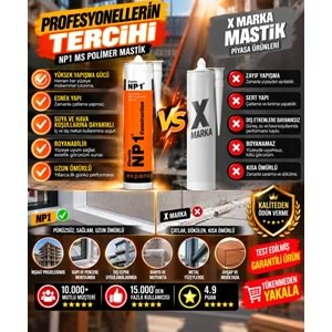 NP1 Ms Polimer Mastik 290ml Redwood Tan