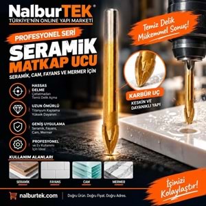 Cam Seramik Fayans Delme Matkap Ucu 9mm