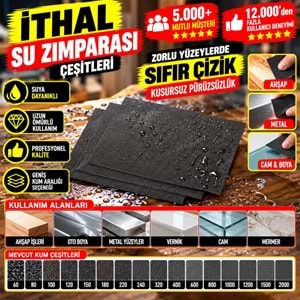 İthal Su Zımparası 100 Kum