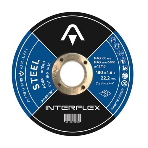 İnterflex Metal Kesici Taş Disk 115x3.0x22.23 mm