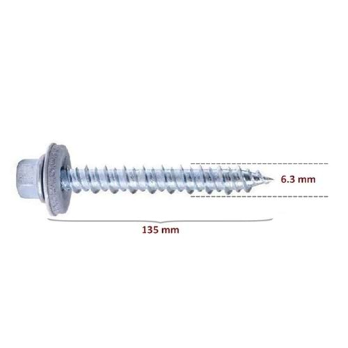 Ahşap Çatı Vidası 6,3x135 mm Betofast
