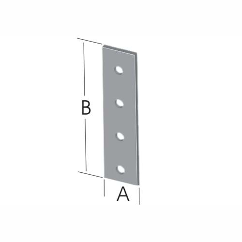 Düz Lama Bağlantı Sac Gönye 15x130mm