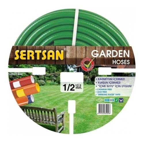 Sertsan Garden Bahçe Hortumu 15mt Market Tipi 1/2 Inc