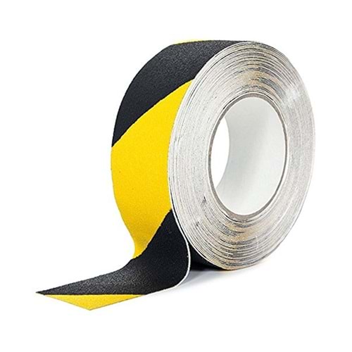 Kaydırmaz Bant Sarı Siyah 24mm x 10mt