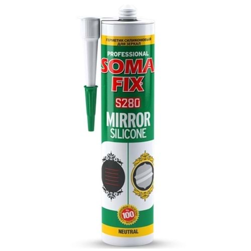 Somafix Ayna Silikonu Şeffaf 280ml