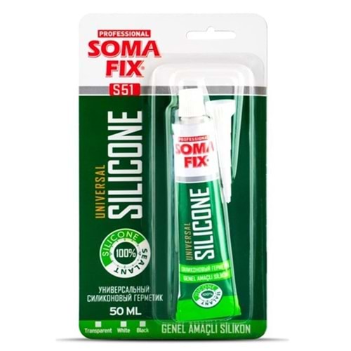 Somafix Üniversal Tüp Silikon Beyaz 50ml