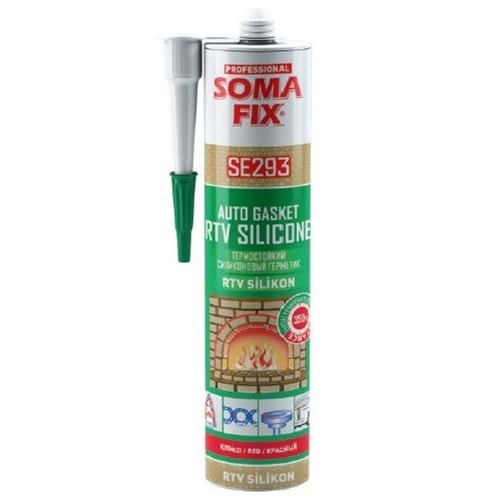Somafix Rtv Yüksek Isı Silikonu Sıvı Conta Kırmızı 280gr