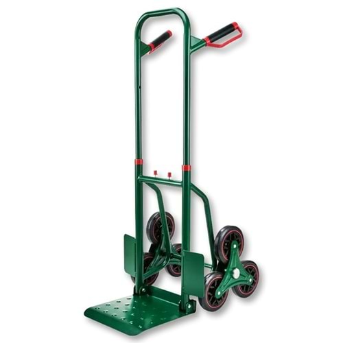 Katlanır 150 kg Yük Taşıma Merdiven Çıkan Koli Servis Arabası