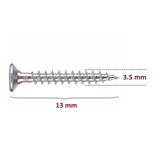 Sunta Vidası 3,5x13 (1000 Adet)