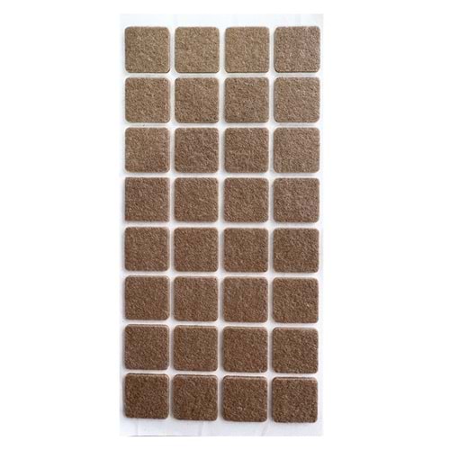 Zemin Koruyucu Yapışkanlı Keçe 25x25mm Kare