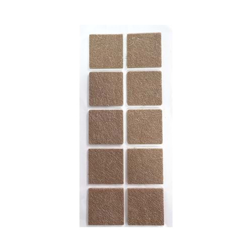 Zemin Koruyucu Yapışkanlı Keçe 40x40mm Kare