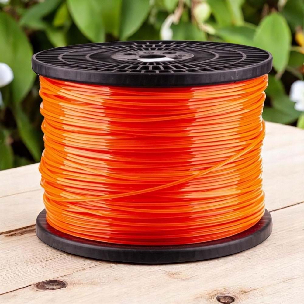 Veta Tırpan Misinası 4 Köşe Kare Turuncu 4.0mm x 566mt