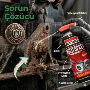 Soudal Pas Sökücü Yağlayıcı Multi Sprey 400 ml Kobra Başlık