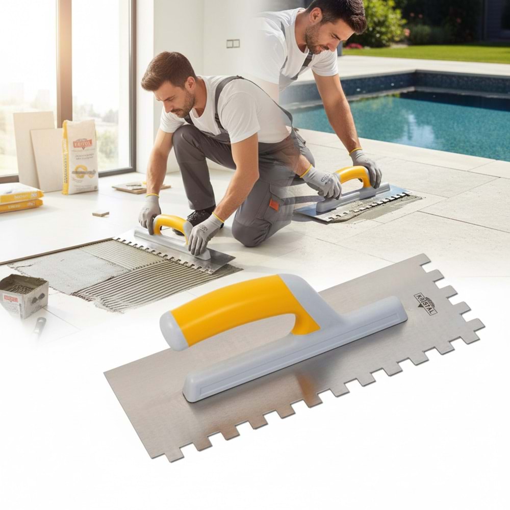 Kristal Seramik Malası Plastik Saplı 10x10 40cm