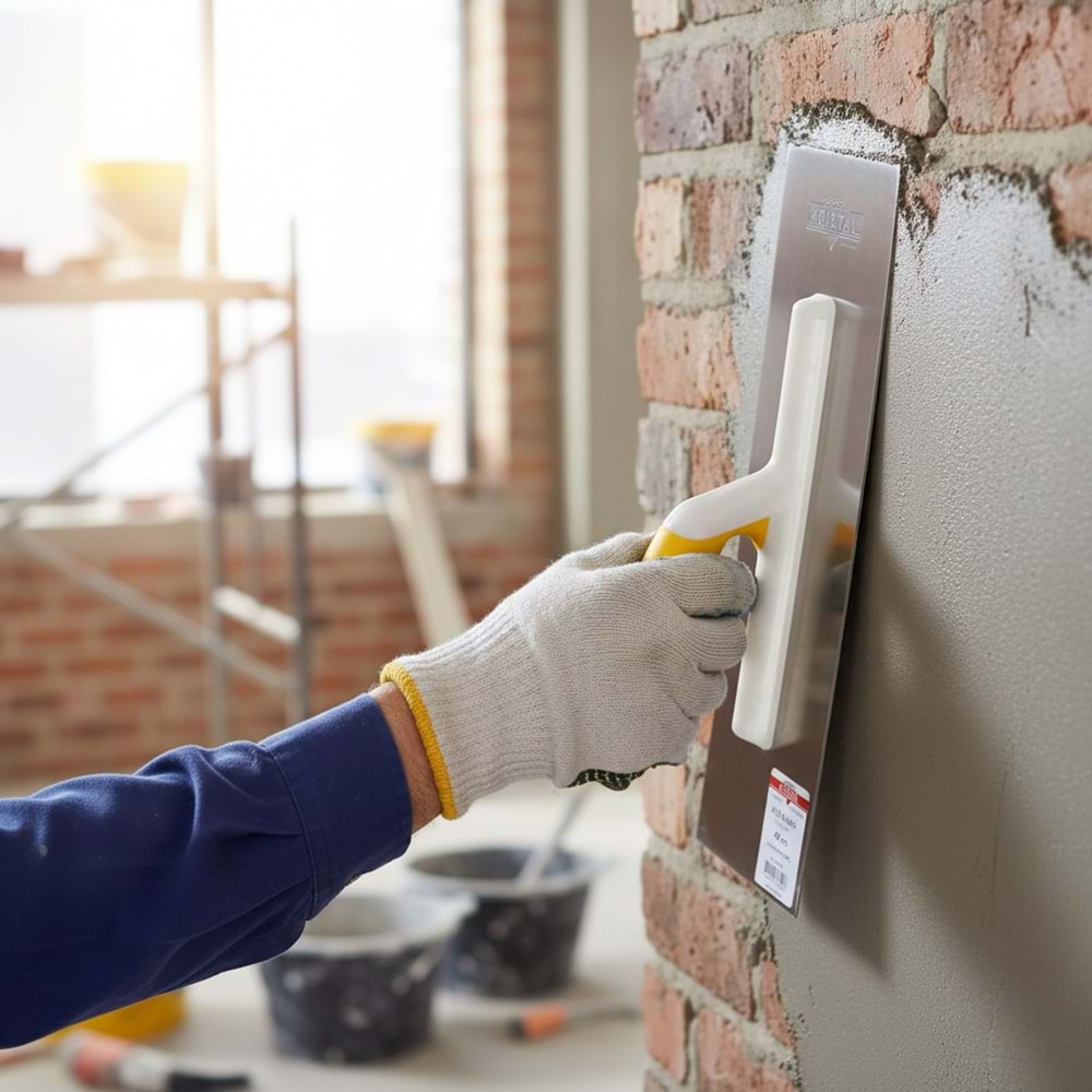 Kristal Alçı Malası Plastik Saplı 30cm