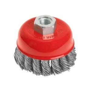 Çanak Tel Fırça Burgulu 65mm