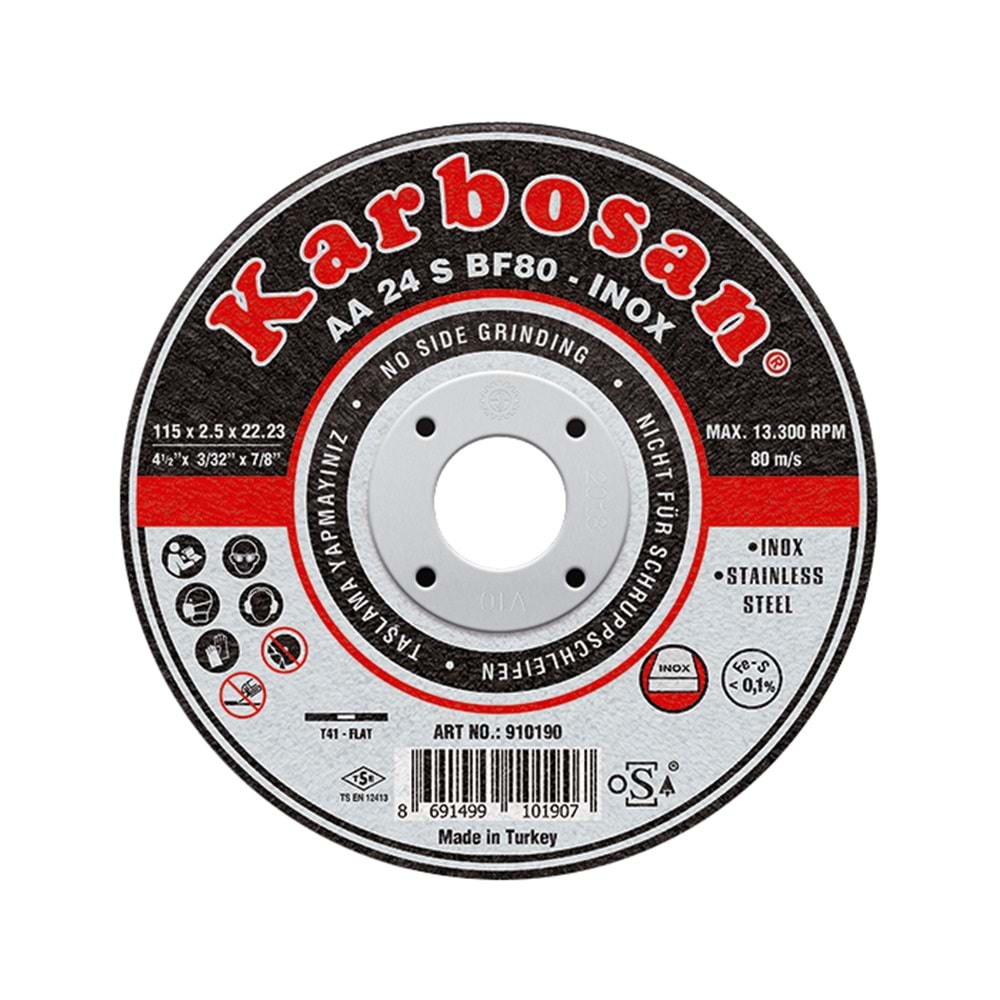 Karbosan İnox Kesici Thin Line 230x1.9x22.23