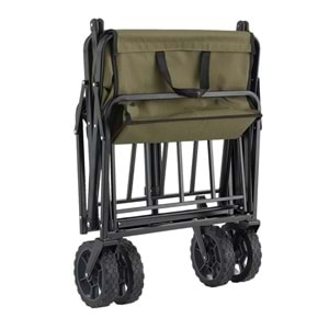 Vagon Tipi Kamp Çok Amaçlı Katlanır Yük-Koli Taşıma Servis Arabası