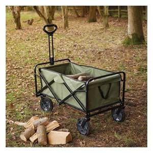 Vagon Tipi Kamp Çok Amaçlı Katlanır Yük-Koli Taşıma Servis Arabası