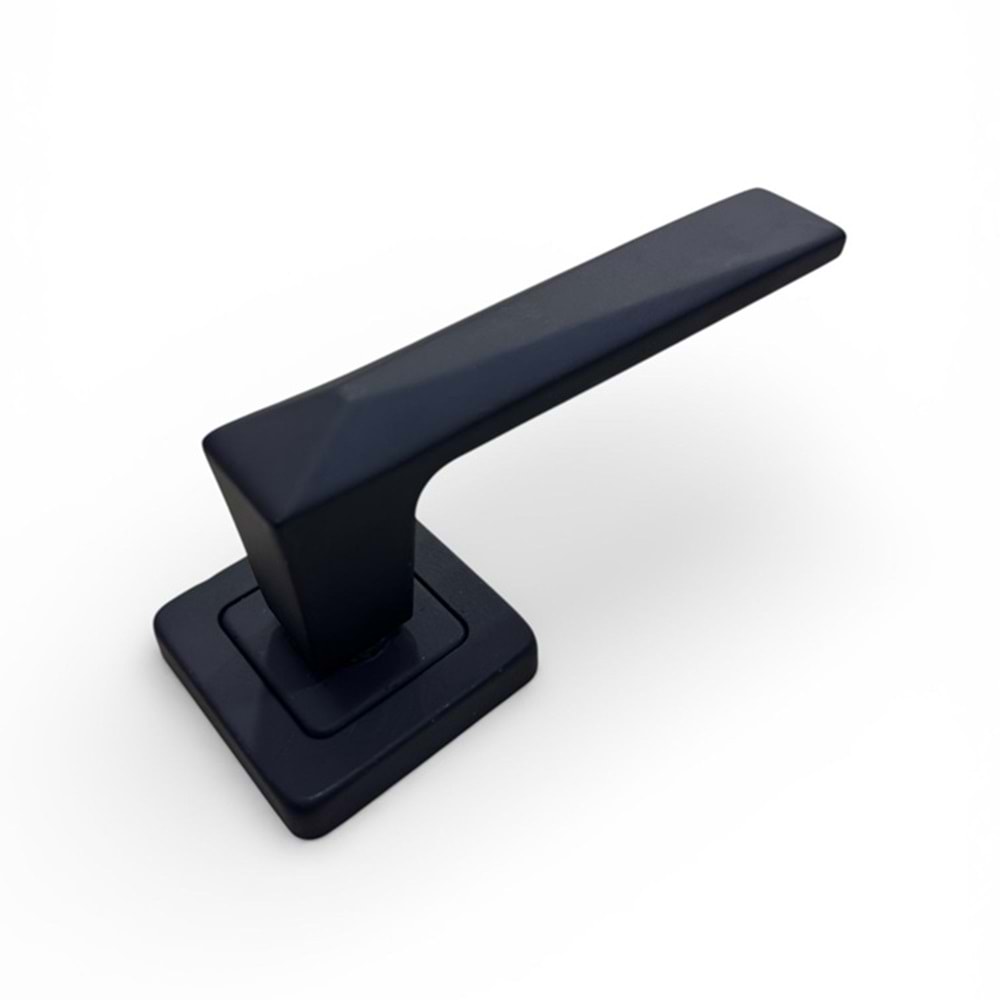 Almira Rozetli Kapı Kolu Siyah (Takım) Wc