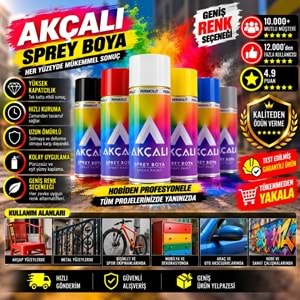Akçalı Sprey Boya 400ml 324 Boncuk Mavi