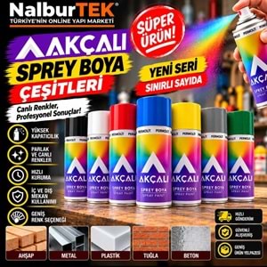 Akçalı Sprey Boya 400ml 519 Florasan Kırmızı