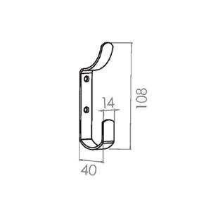 Beşel Çengel Askı Metal Saten