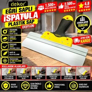Dekor Eğri Saplı Ispatula Plastik Sap 30cm