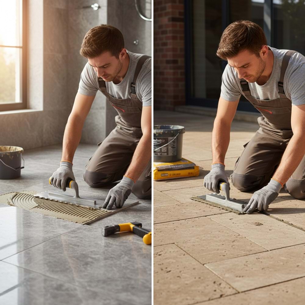 Dekor Mermer Malası Alüminyum Saplı 30 CM