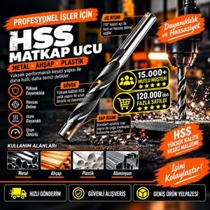 Hss Demir Matkap Ucu 8mm