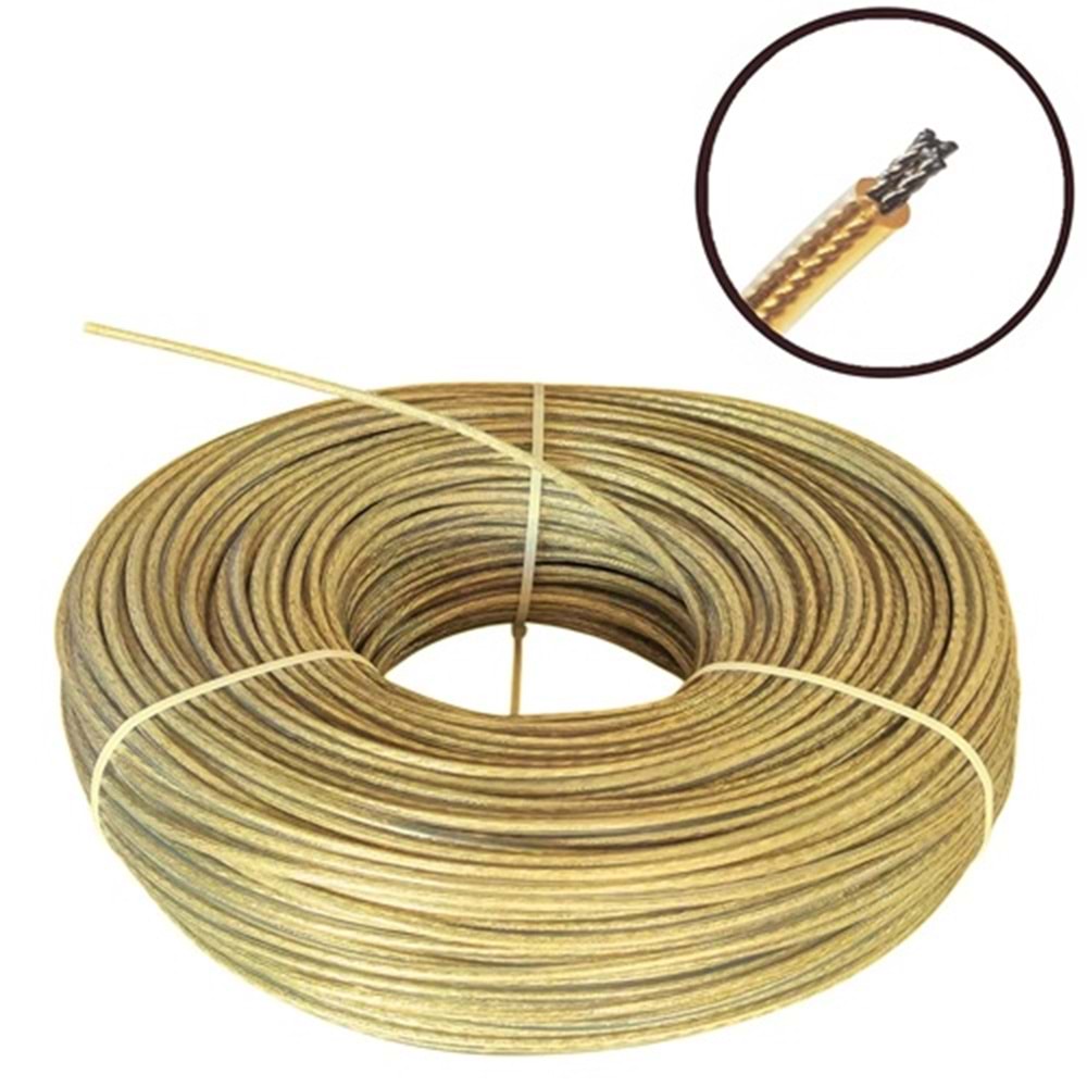 İzoleli Pvc Kaplı Çelik Tel Halat 4mm - 200mt
