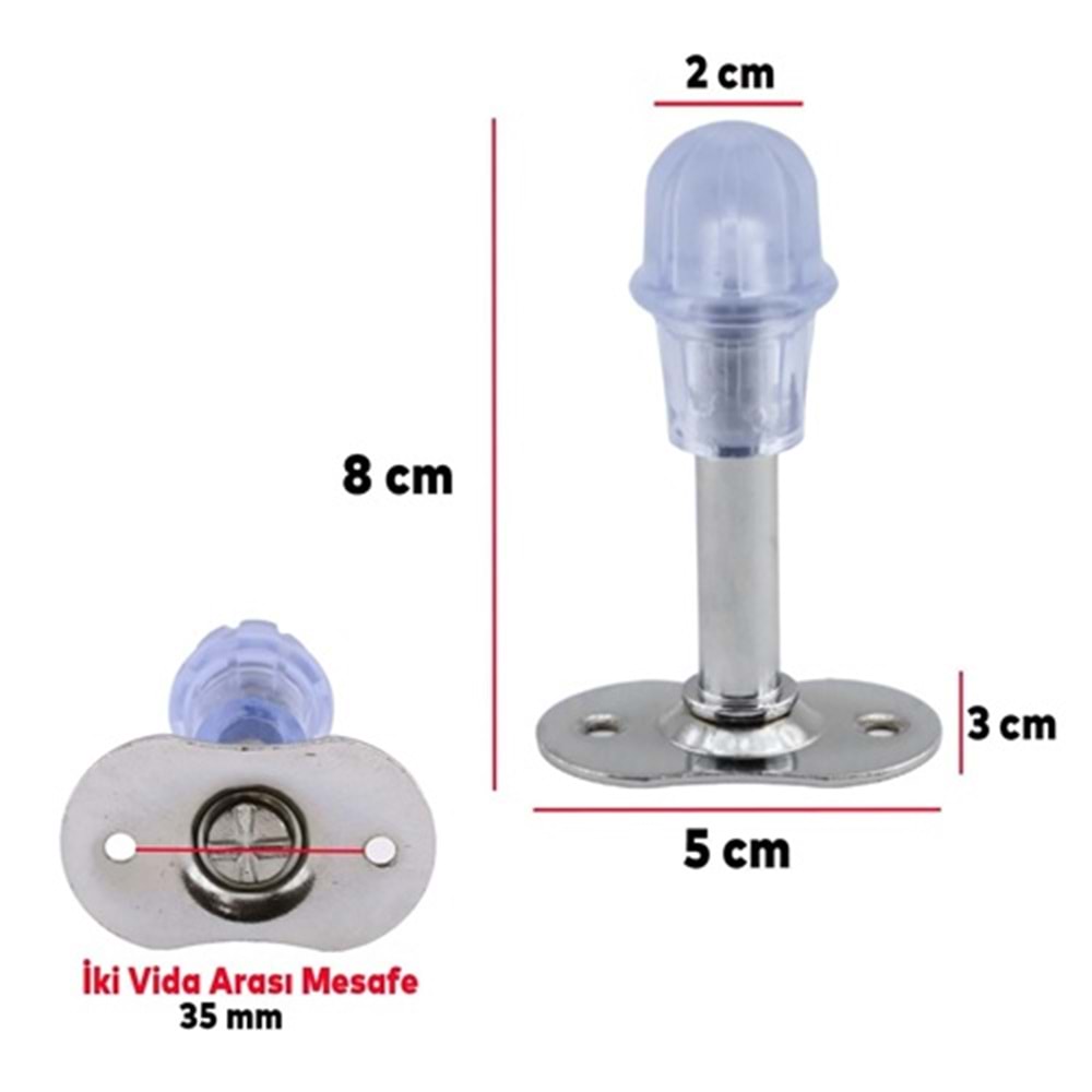 Premium Kapı Tamponu Durdurucu Stoper Metal