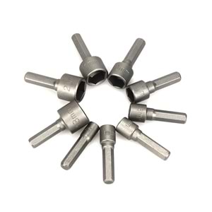 Manyetik Lokma Somun Tutucu Çatı Vida Adaptör Seti Pipo 9 Parça