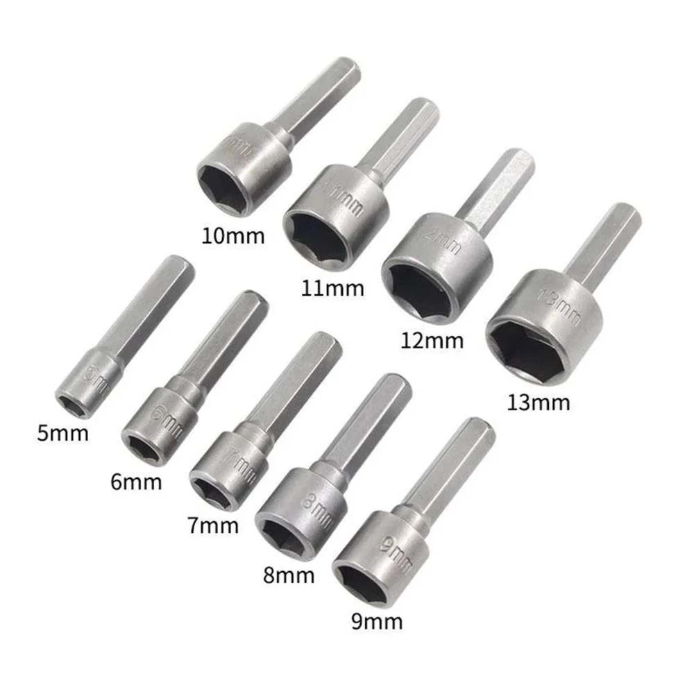 Manyetik Lokma Somun Tutucu Çatı Vida Adaptör Seti Pipo 9 Parça